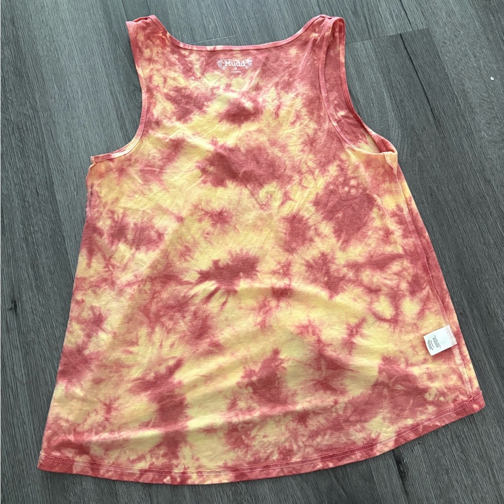 Mudd Women's Tie-Dye Tank Tops - Red/orange and Blue - Picture 9 of 14